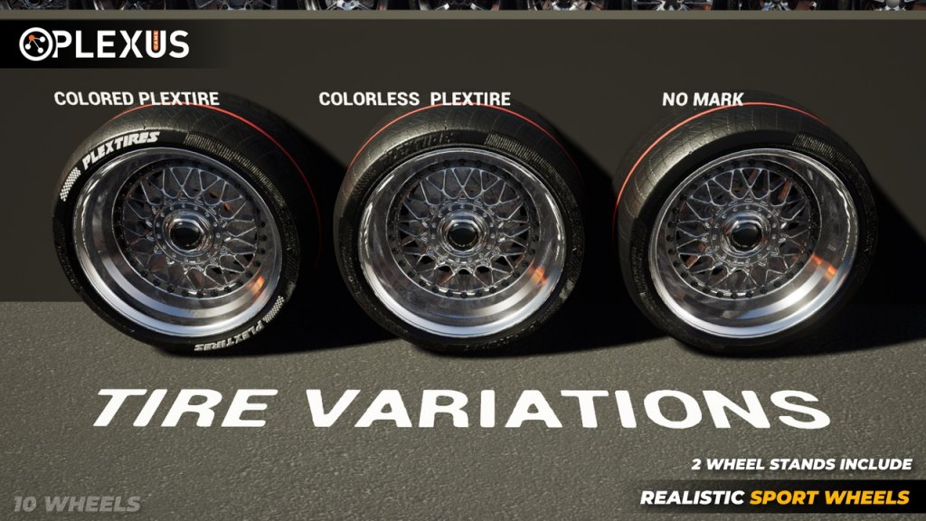 图片[3]-【UE虚幻资源】逼真运动轮毂2-Realistic Sport Wheels 2 – Unreal Engine-IMAXCG