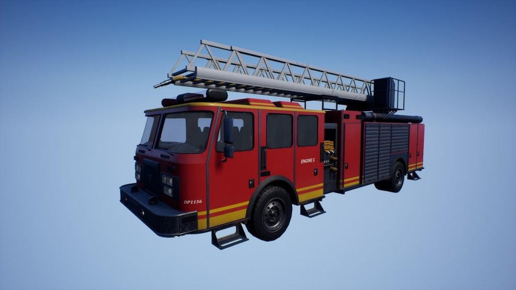 图片[2]-【UE虚幻资源】多人联机消防车 (云梯水炮)-Replicated Drivable Firetruck Ladder & Water-IMAXCG