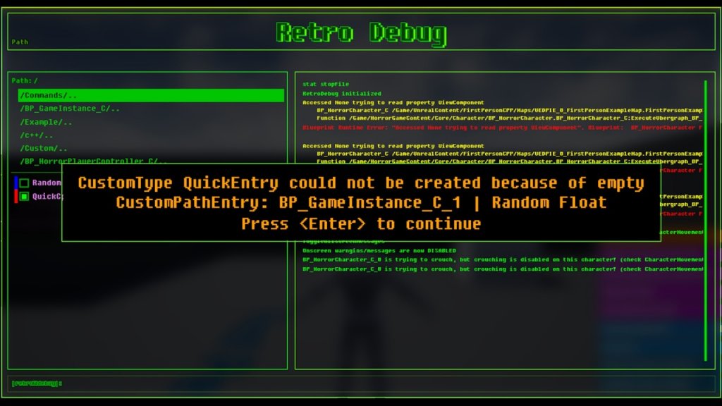 图片[3]-【UE虚幻资源】经典风格调试工具-RetroDebug-IMAXCG