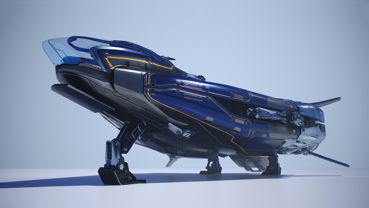 【UE虚幻资源】宇宙飞船-Stellar Phoenix Shuttle – Spaceship With Controller-IMAXCG