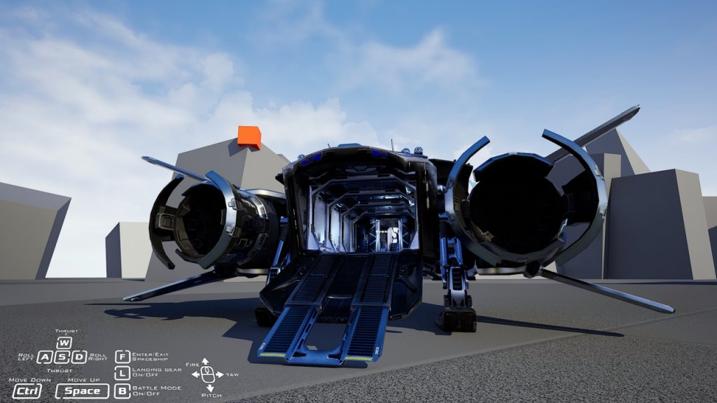 图片[4]-【UE虚幻资源】宇宙飞船-Stellar Phoenix Shuttle – Spaceship With Controller-IMAXCG