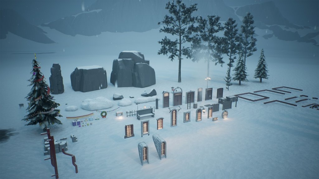 图片[5]-【UE虚幻资源】风格化冬季城市-Stylized winter city environment-IMAXCG