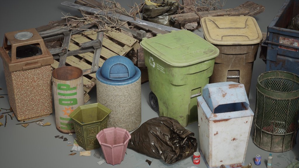 图片[5]-【UE虚幻资源】城市街道垃圾 Vol. 1-Trash VOL.1 – City Streets (Nanite and Low Poly Versions)-IMAXCG