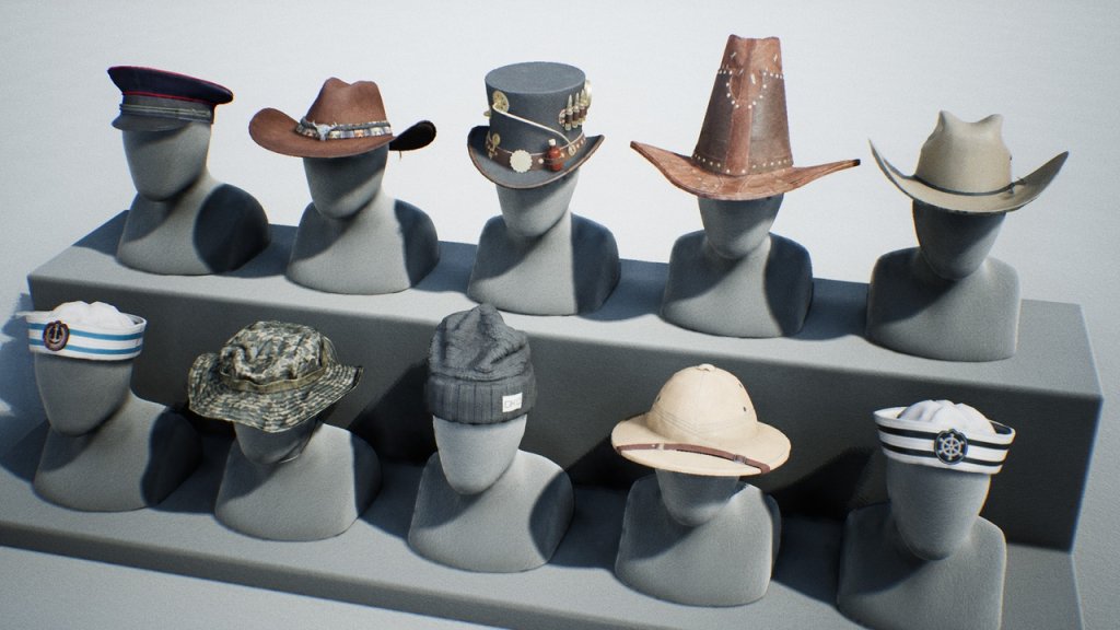 图片[9]-【UE虚幻资源】帽子多样组合包-Variety Hats Pack – VOL 1-IMAXCG
