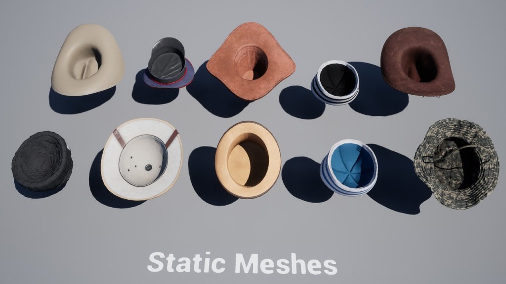 图片[12]-【UE虚幻资源】帽子多样组合包-Variety Hats Pack – VOL 1-IMAXCG