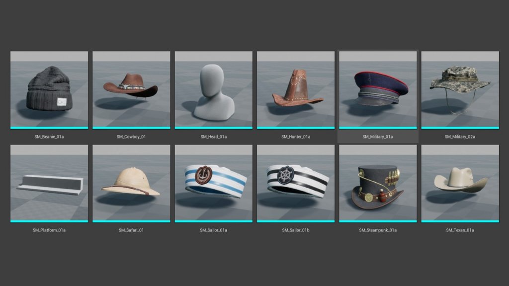 图片[13]-【UE虚幻资源】帽子多样组合包-Variety Hats Pack – VOL 1-IMAXCG