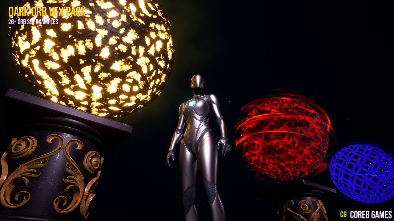 【UE虚幻资源】暗黑宝珠特效包-Dark Orb VFX Pack-IMAXCG