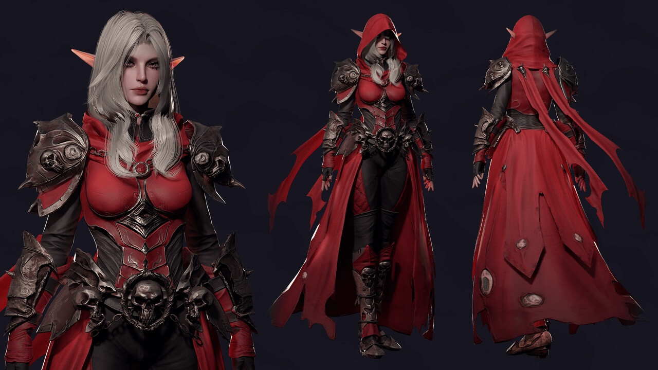 【UE虚幻资源】死亡弓箭手女角色-Death Archer Girl Morgana-IMAXCG