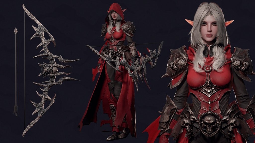 图片[1]-【UE虚幻资源】死亡弓箭手女角色-Death Archer Girl Morgana-IMAXCG