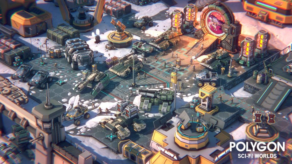 图片[7]-【UE虚幻资源】低多边形科幻世界资产包-POLYGON – Sci-Fi Worlds – Low Poly Characters, Modular Environments, Vehicles-IMAXCG