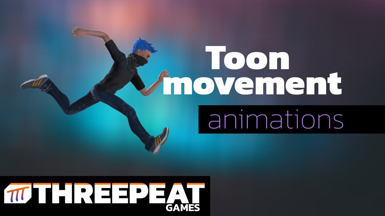 【UE虚幻资源】卡通风格移动动画合集-Toon Movement Animation Set-IMAXCG