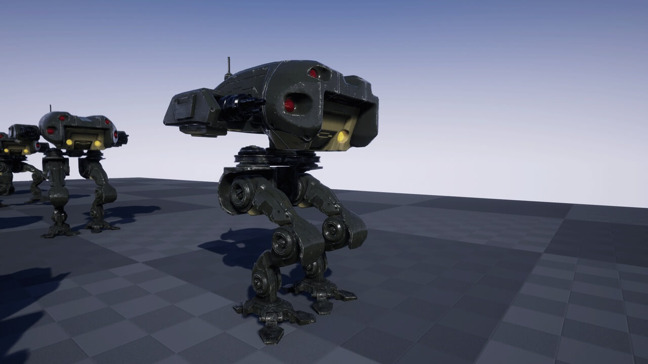 【UE虚幻资源】战斗机器人模型-ASSAULT ROBOT-IMAXCG