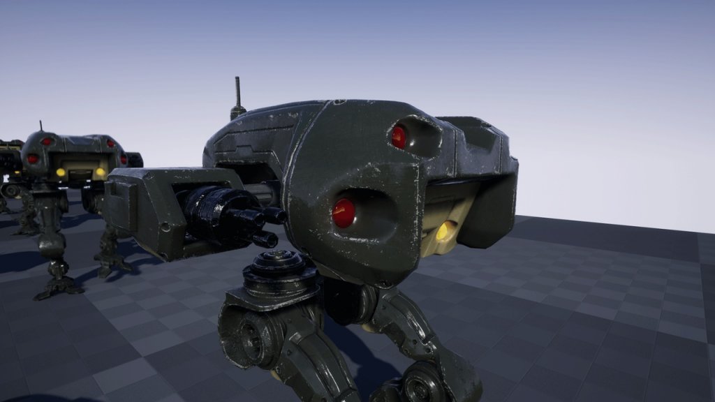 图片[1]-【UE虚幻资源】战斗机器人模型-ASSAULT ROBOT-IMAXCG