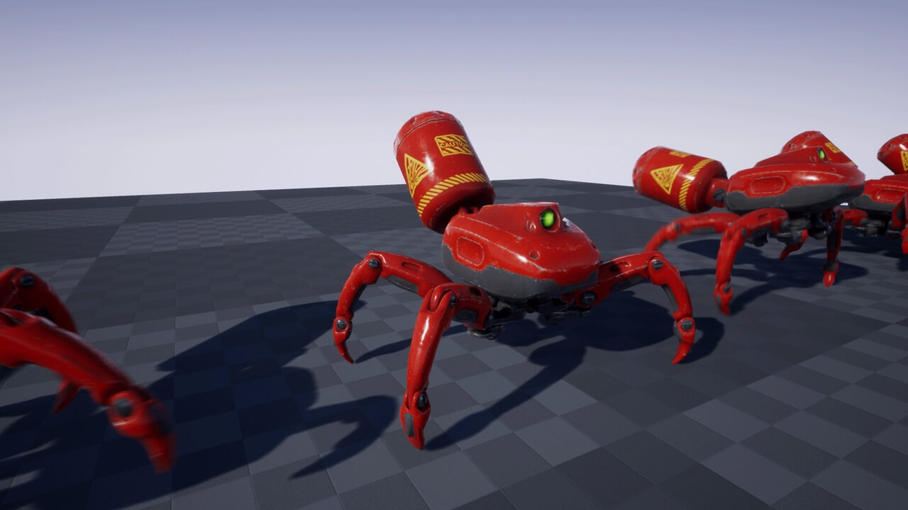 【UE虚幻资源】爆炸蜘蛛机器人-EXPLOSIVE SPIDER BOT-IMAXCG