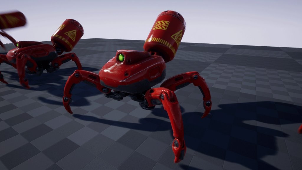 图片[1]-【UE虚幻资源】爆炸蜘蛛机器人-EXPLOSIVE SPIDER BOT-IMAXCG