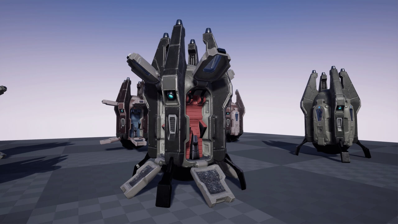【UE虚幻资源】降落舱模型-LANDING POD-IMAXCG