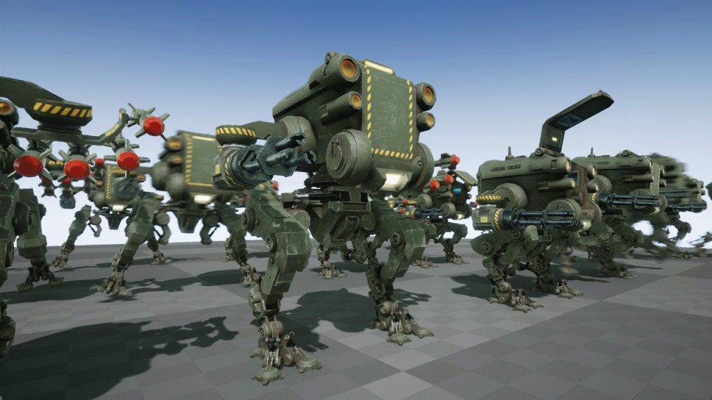 图片[1]-【UE虚幻资源】机甲模型-MECH BIPED-IMAXCG