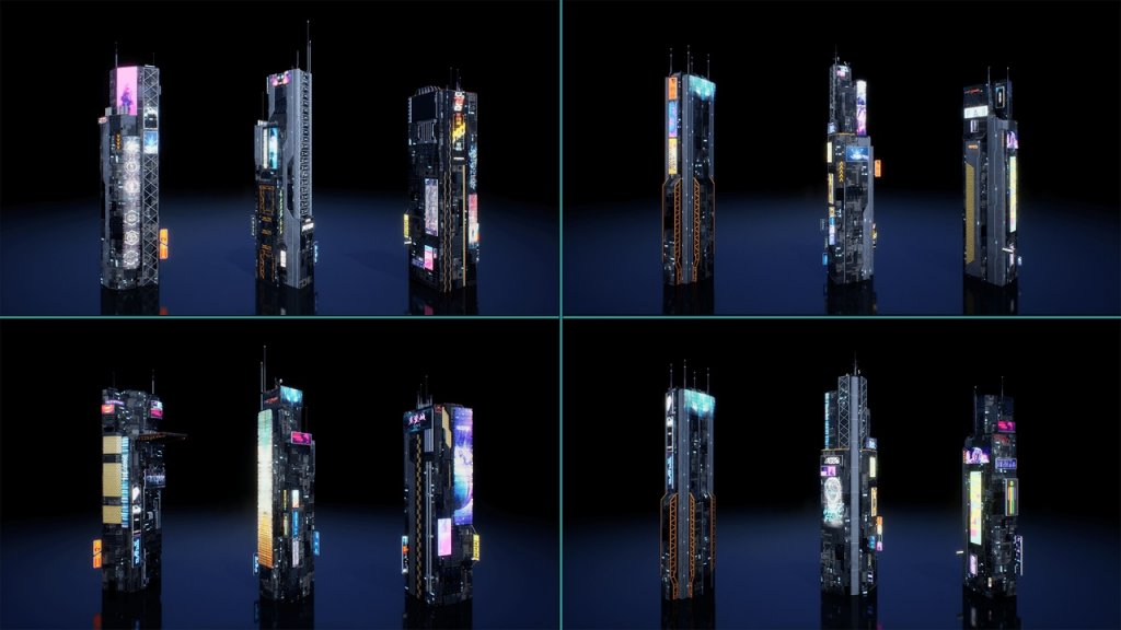 图片[5]-【UE虚幻资源】赛博朋克科幻建筑包-Scifi Cyberpunk Futuristic building Bundle-IMAXCG